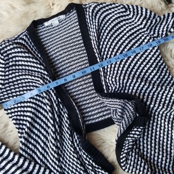 Forever 21 Drape Front Striped Cardigan - Picture 7 of 7